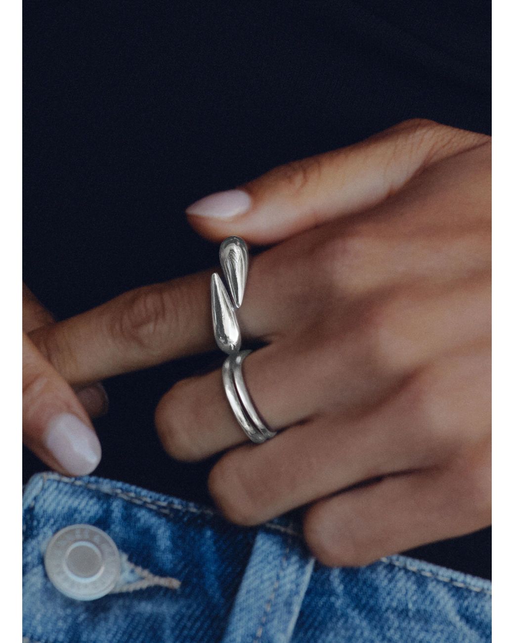 Edblad Gray Ring PEAK SPIKE