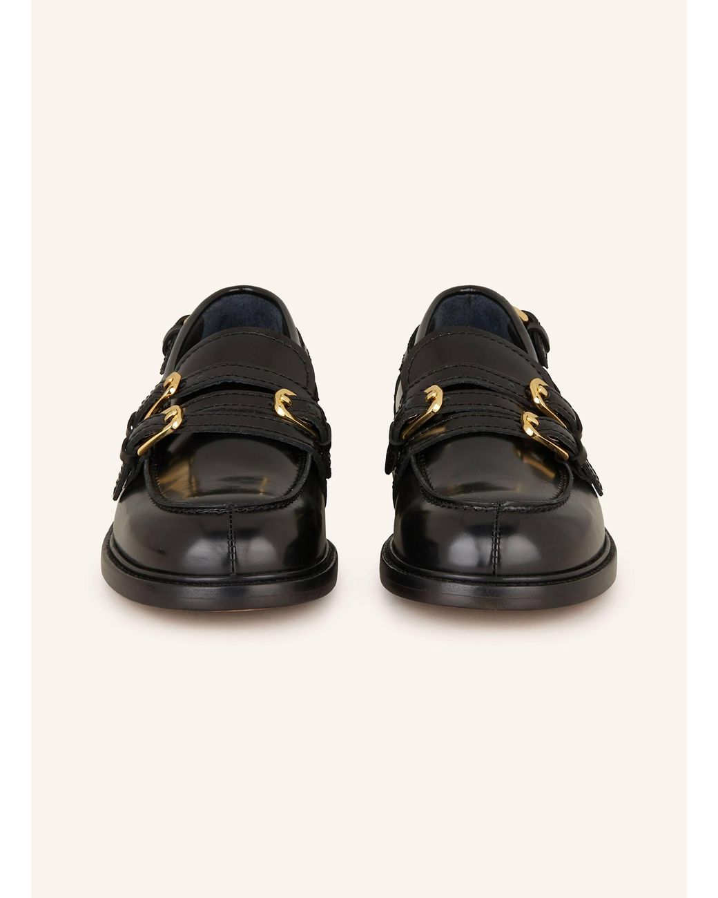 Sandro Black Lack-Slipper