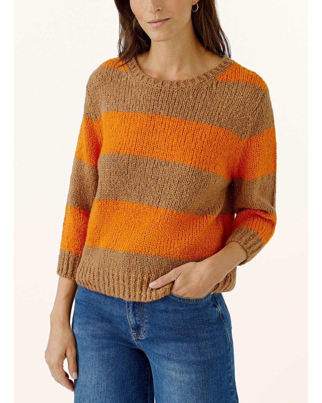 Ouí Orange Pullover mit 3/4-Arm