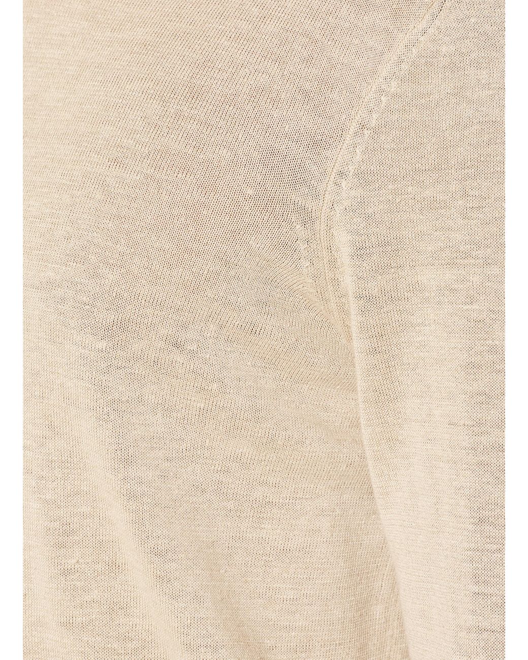 NN07 Leinenpullover TED in Natural für Herren