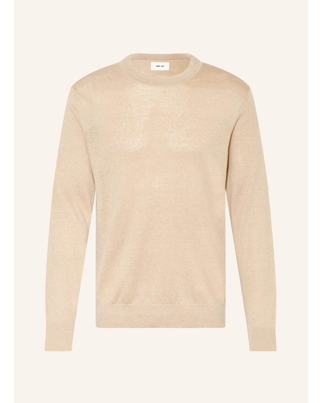 NN07 Leinenpullover TED in Natural für Herren