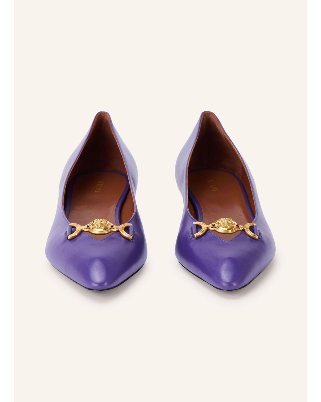 Versace Blue Ballerinas