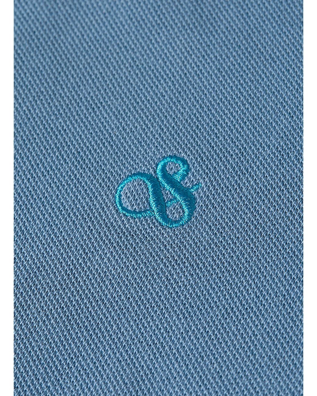 Scotch & Soda Piqué-Poloshirt in Blue für Herren