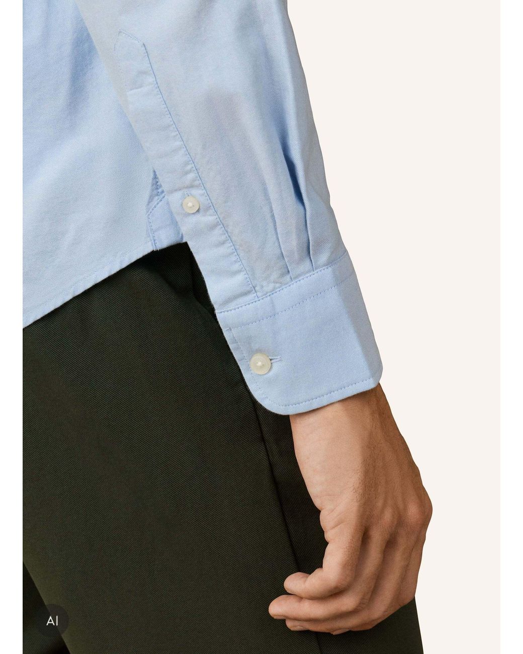 Hackett Freizeithemd HERITAGE ESS SOLID OX in Blue für Herren