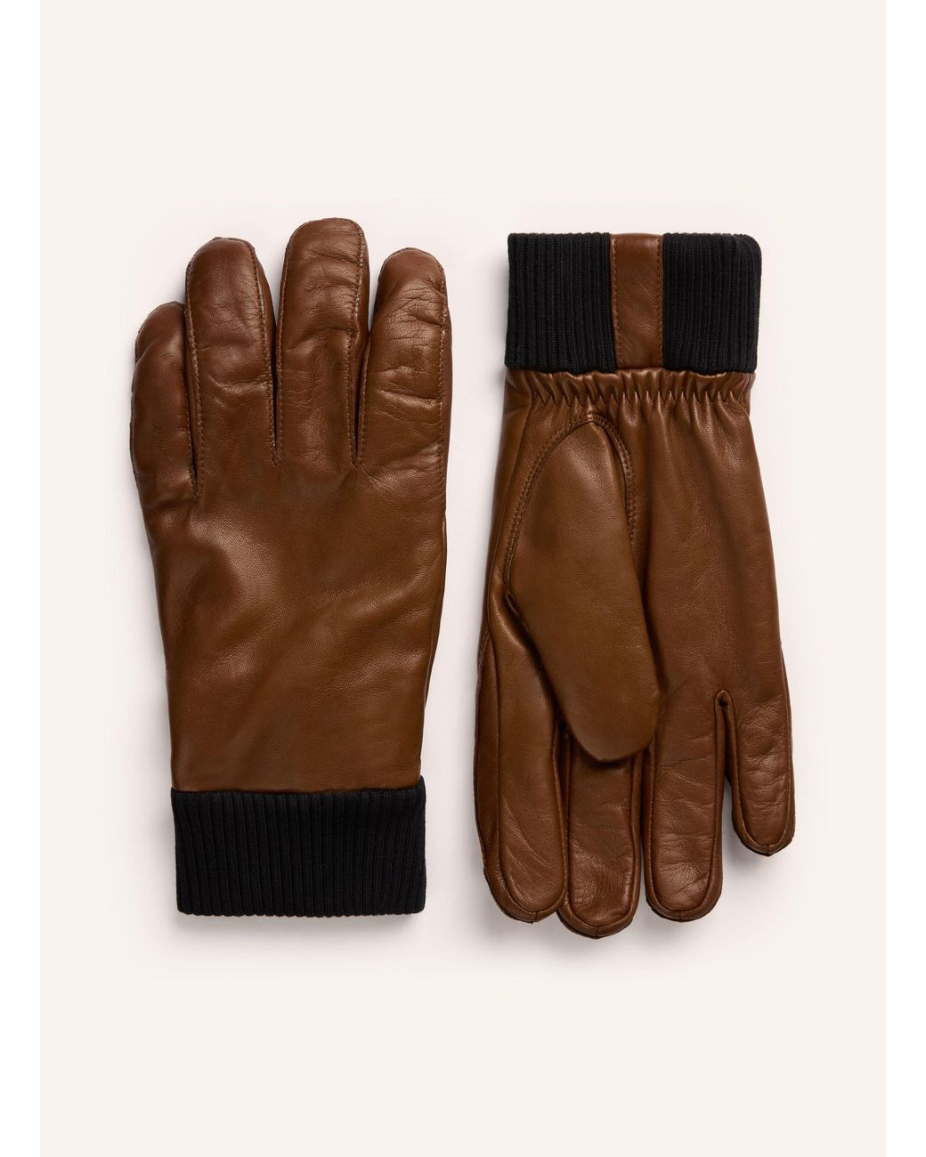 Hestra Lederhandschuhe FREDRIK in Brown für Herren