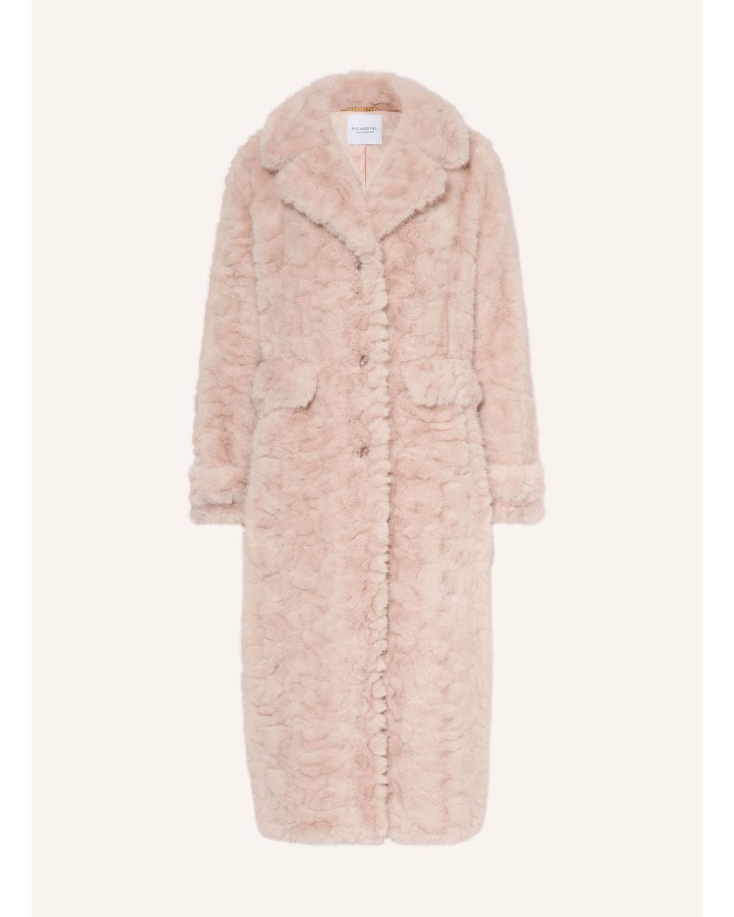 Rich & Royal Pink Kunstfell-Mantel