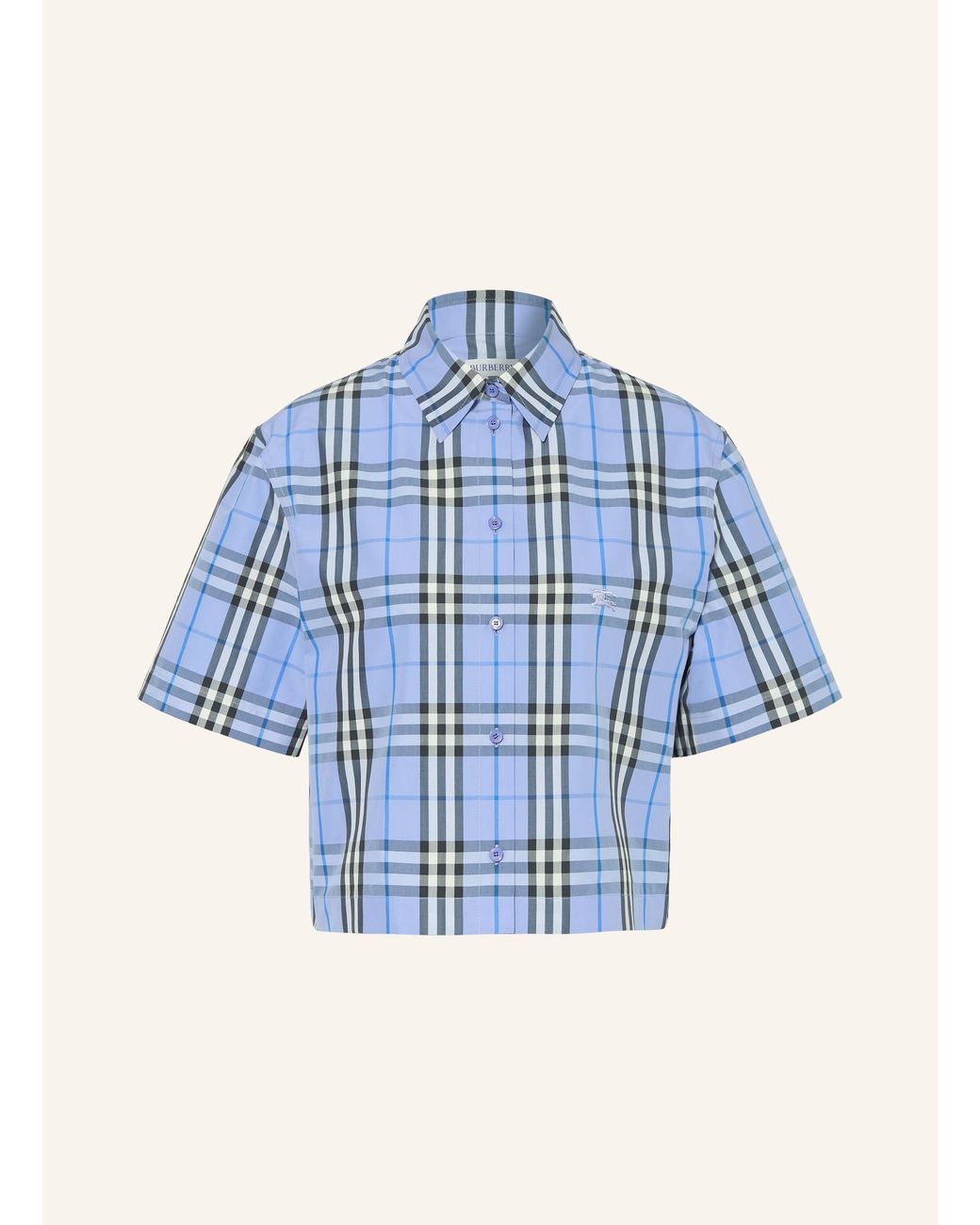 Burberry Blue Hemdbluse