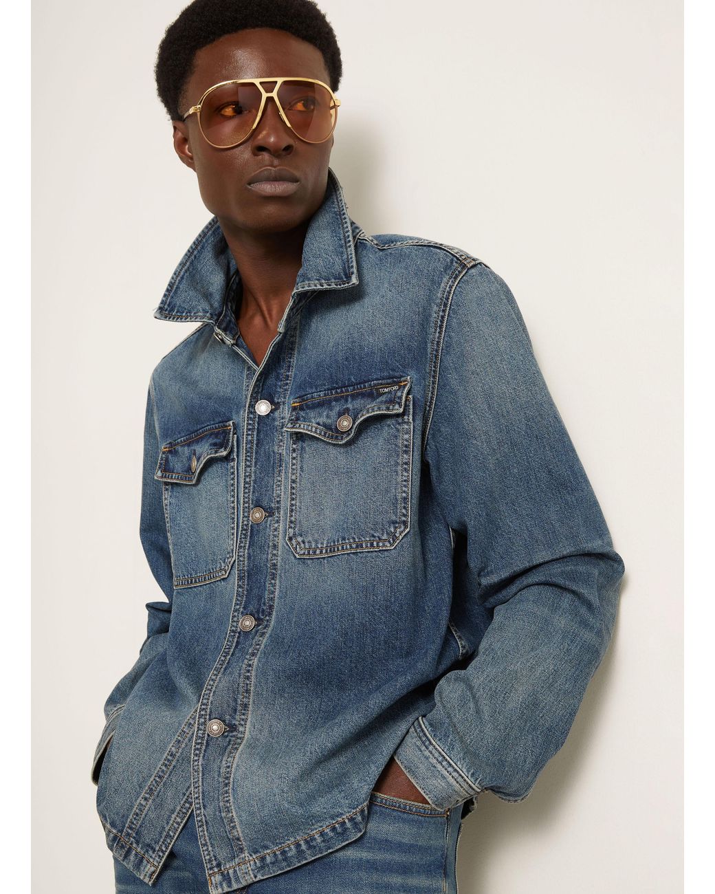 Tom Ford Jeans-Overjacket in Blue für Herren