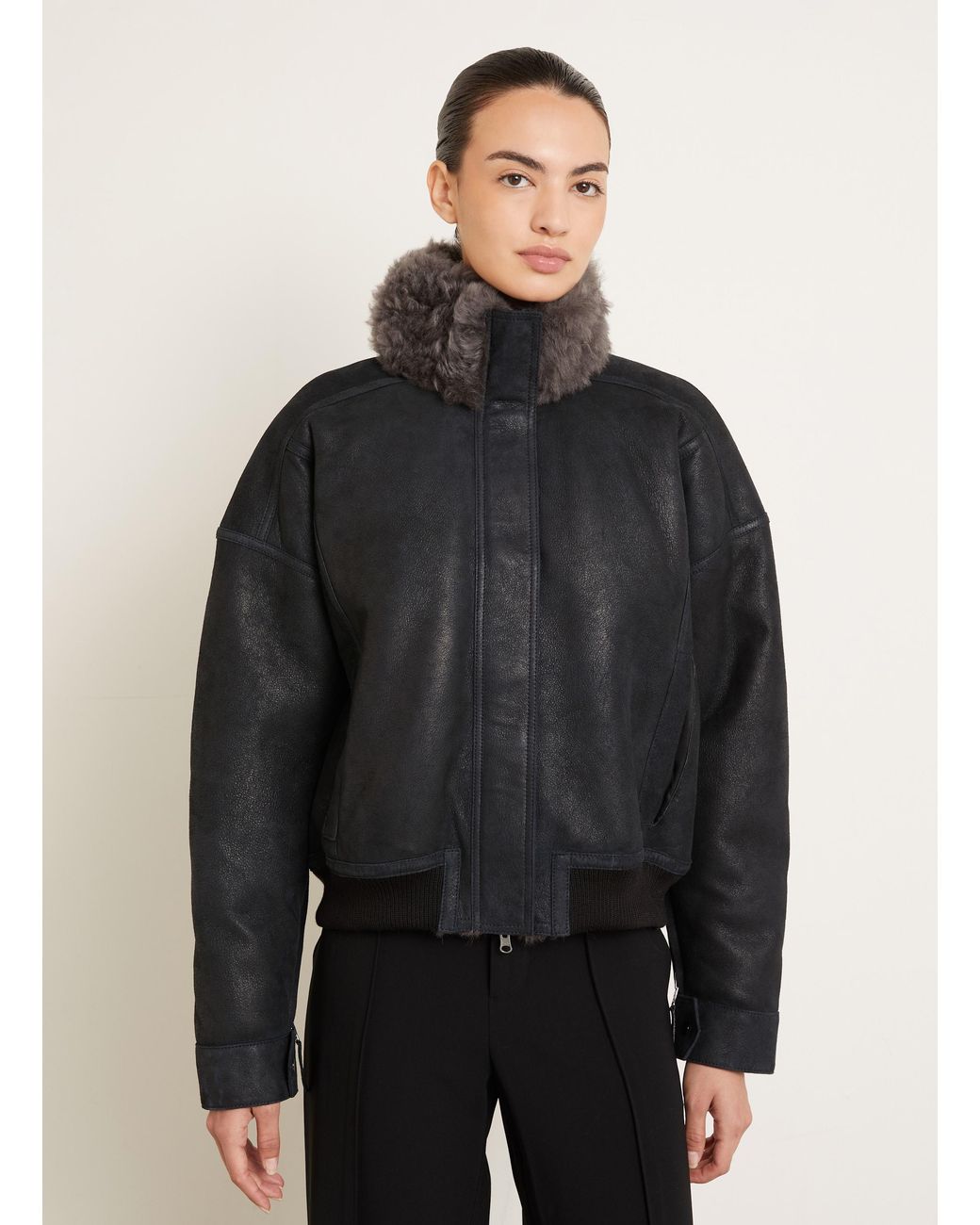 UTZON Black Lederjacke JOA