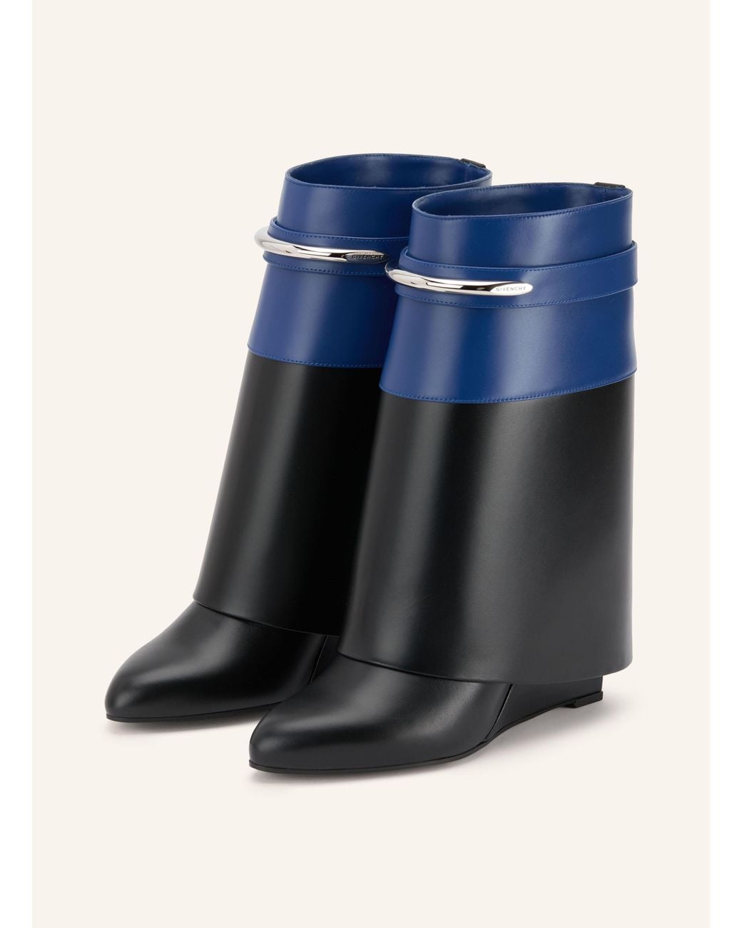 Givenchy Blue Boots SHARK PINCH