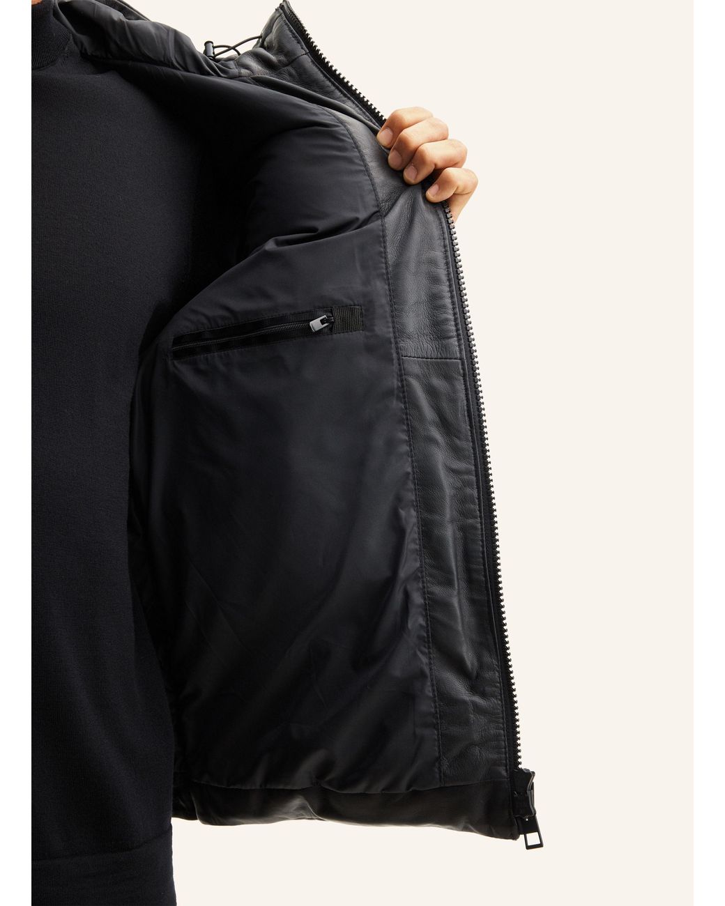 Strellson Lederjacke in Black für Herren