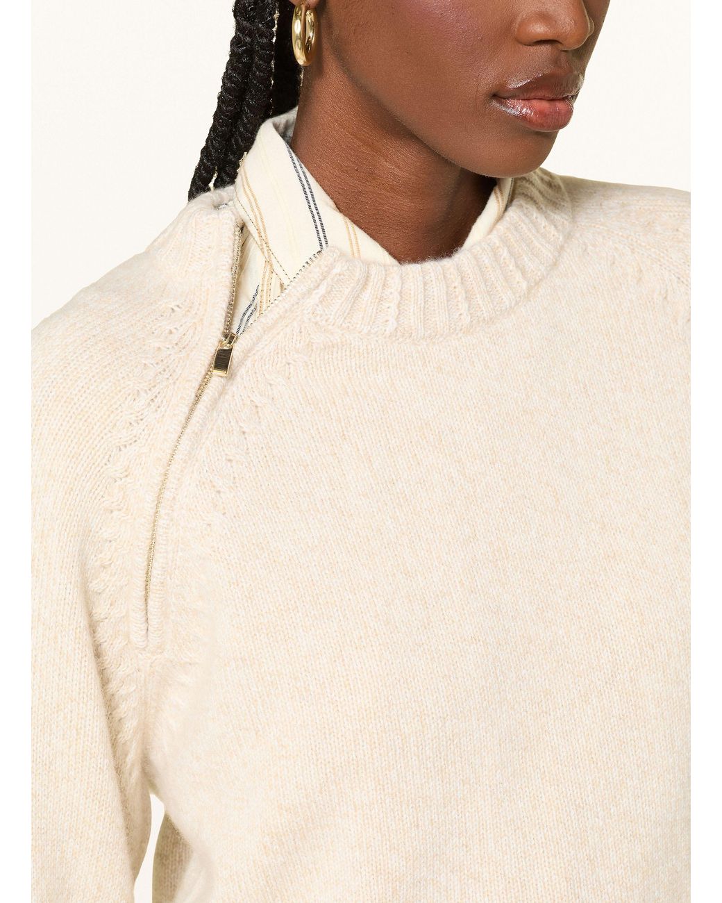 Ba&sh Natural Pullover CORVY aus Cashmere