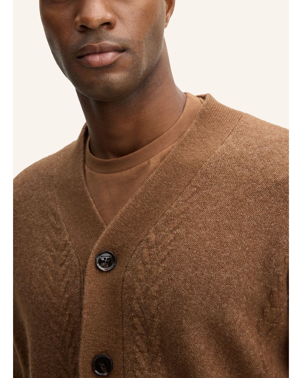 Strellson Strickjacke in Brown für Herren