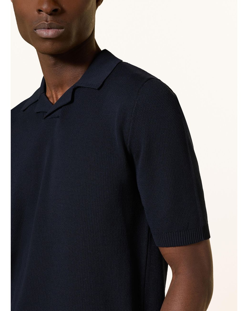 Eleventy Strickshirt in Blue für Herren
