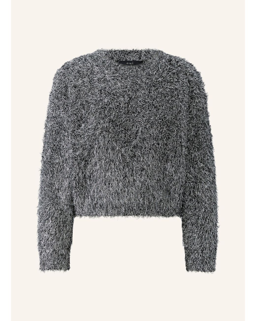 Ouí Gray Pullover mit Glitzergarn