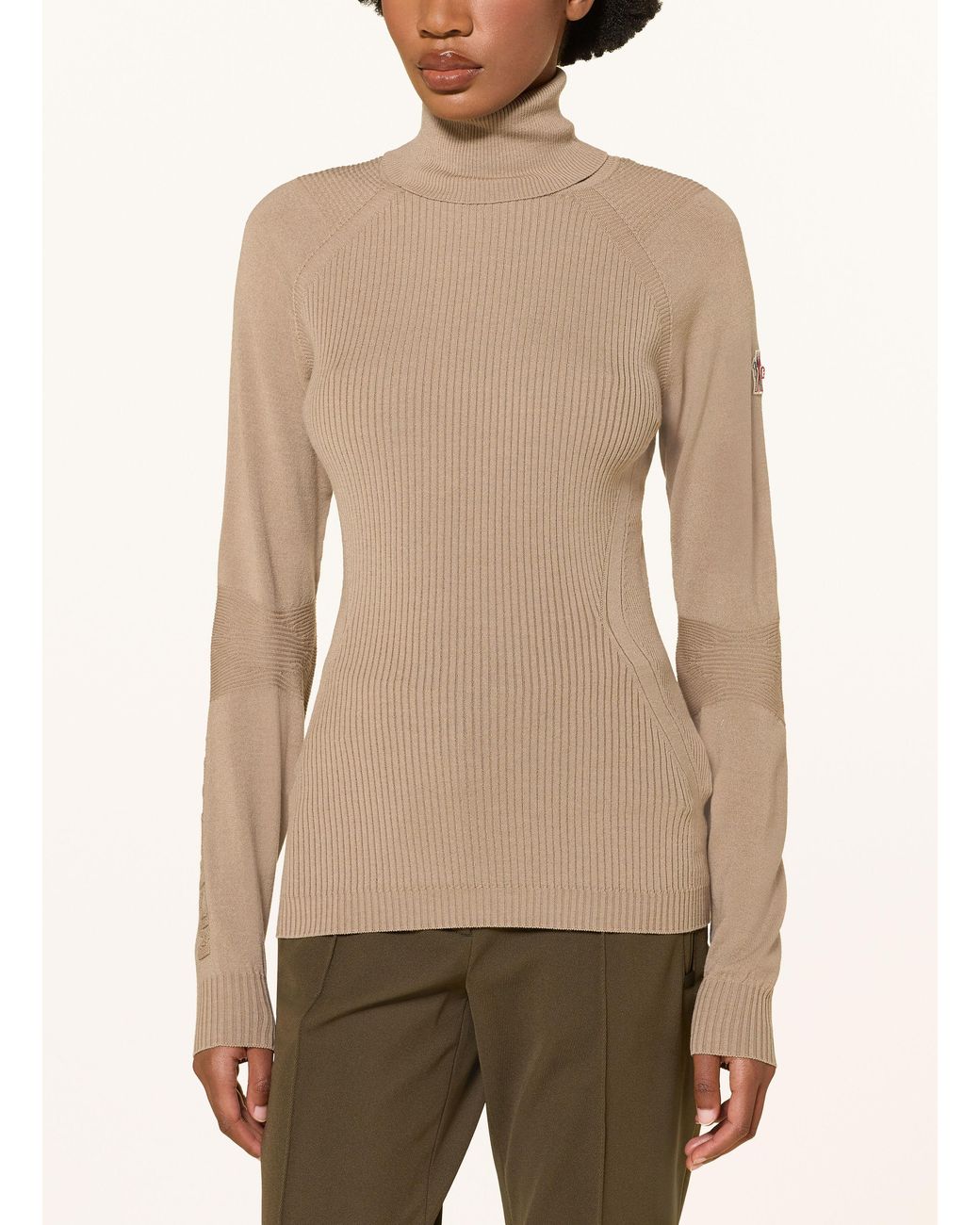 Moncler Natural Rollkragenpullover