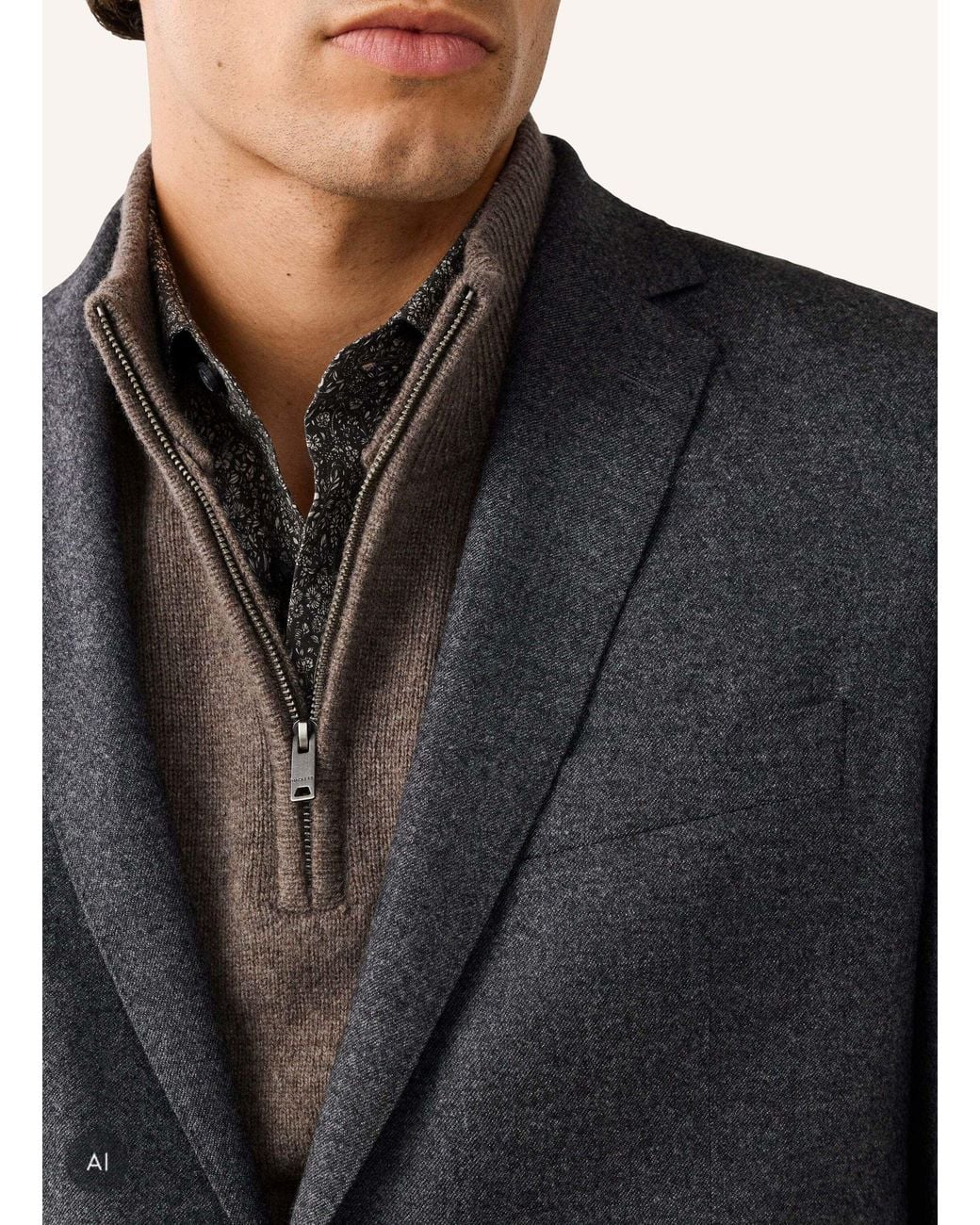 Hackett Sakko PERFORMANCE FLANNEL in Black für Herren