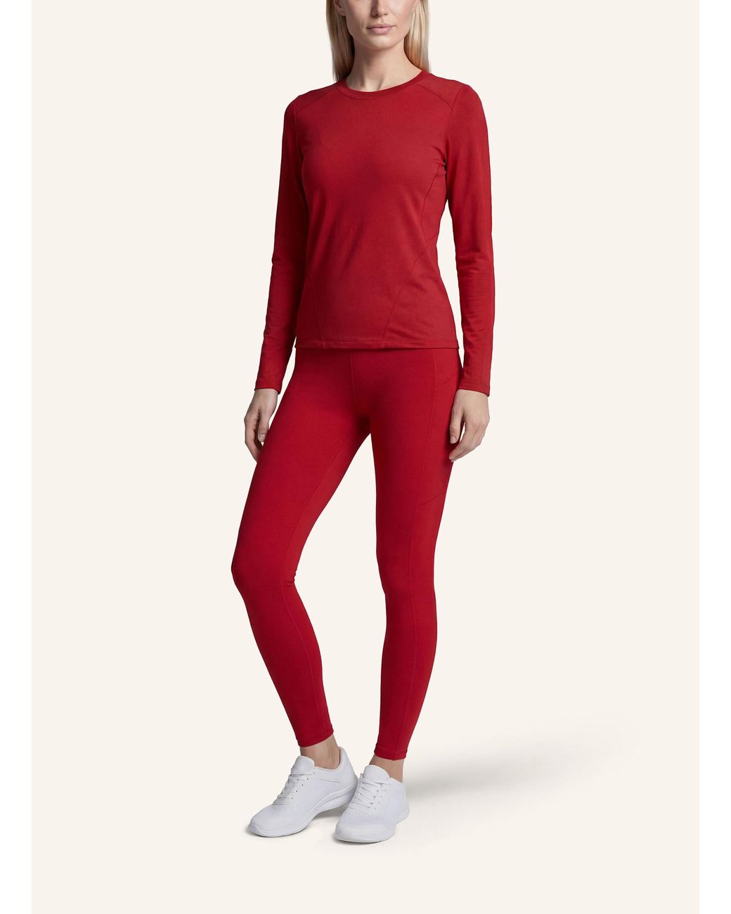 Fabletics Red Longsleeve FEATHER TECH+