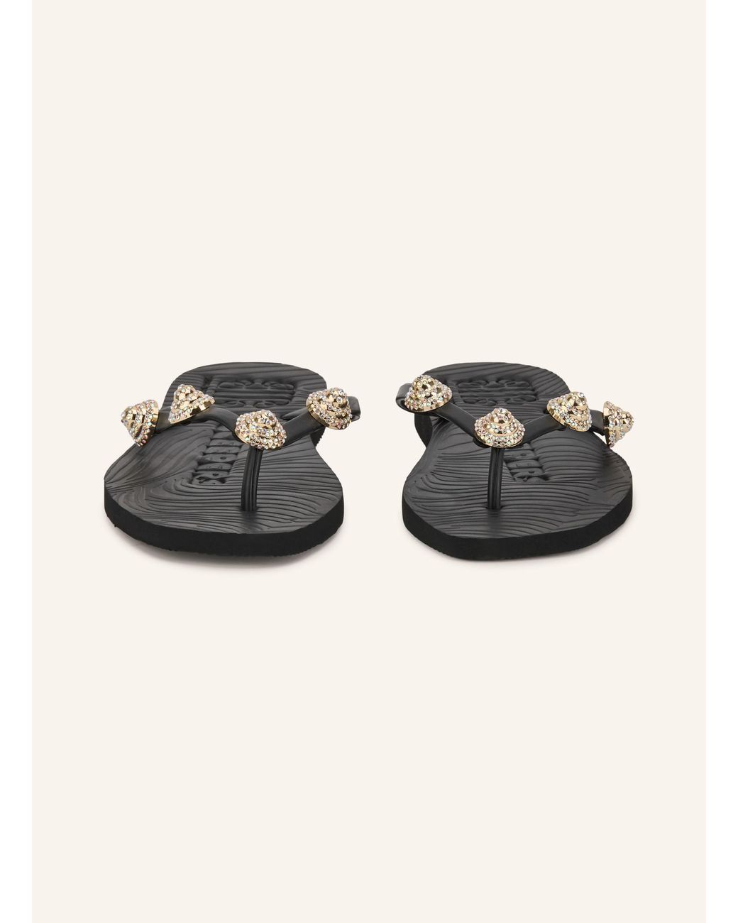 Sleeper Natural Flip-Flops TAPERED mit Schmucksteinen