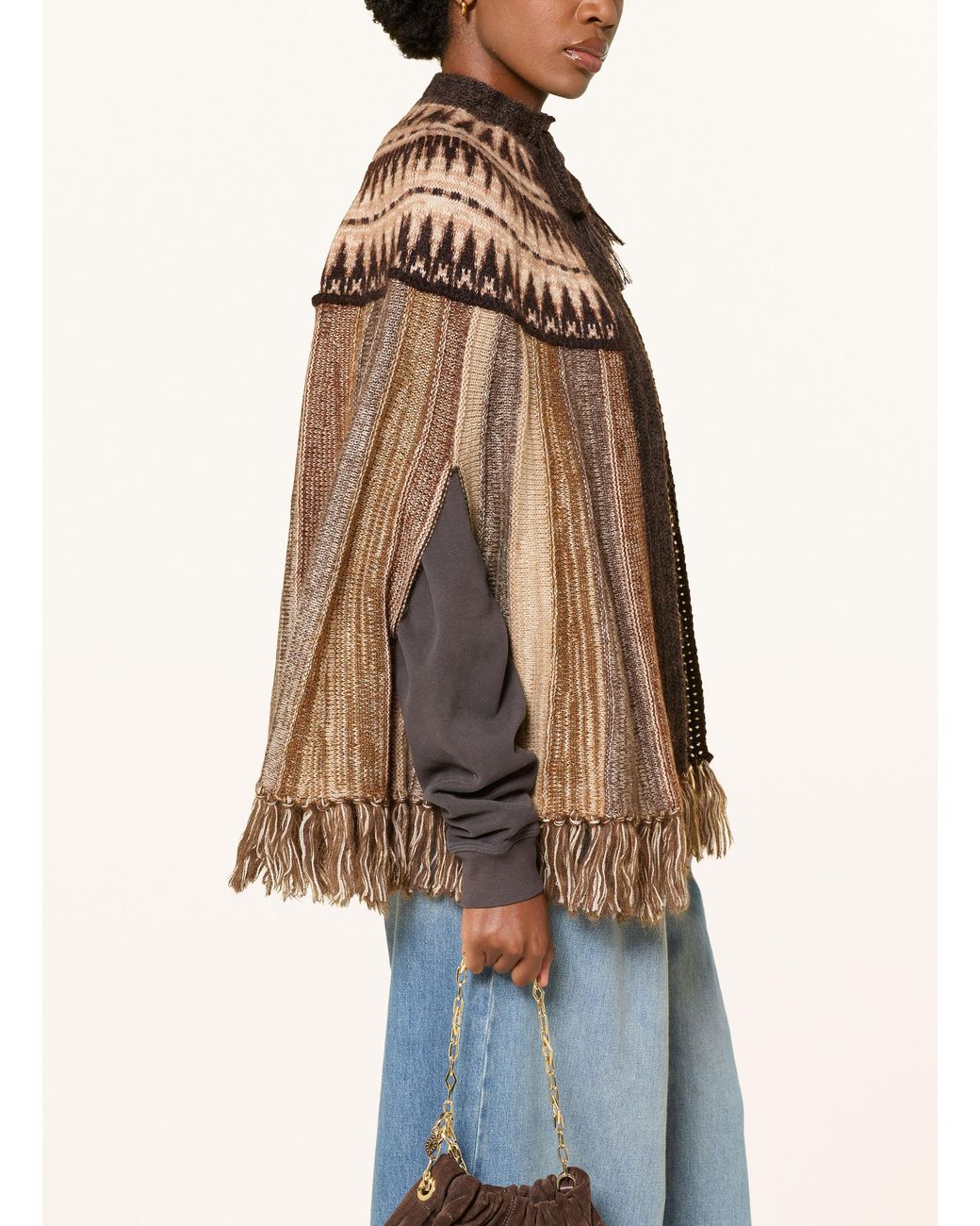 Ba&sh Brown Cape PRATO