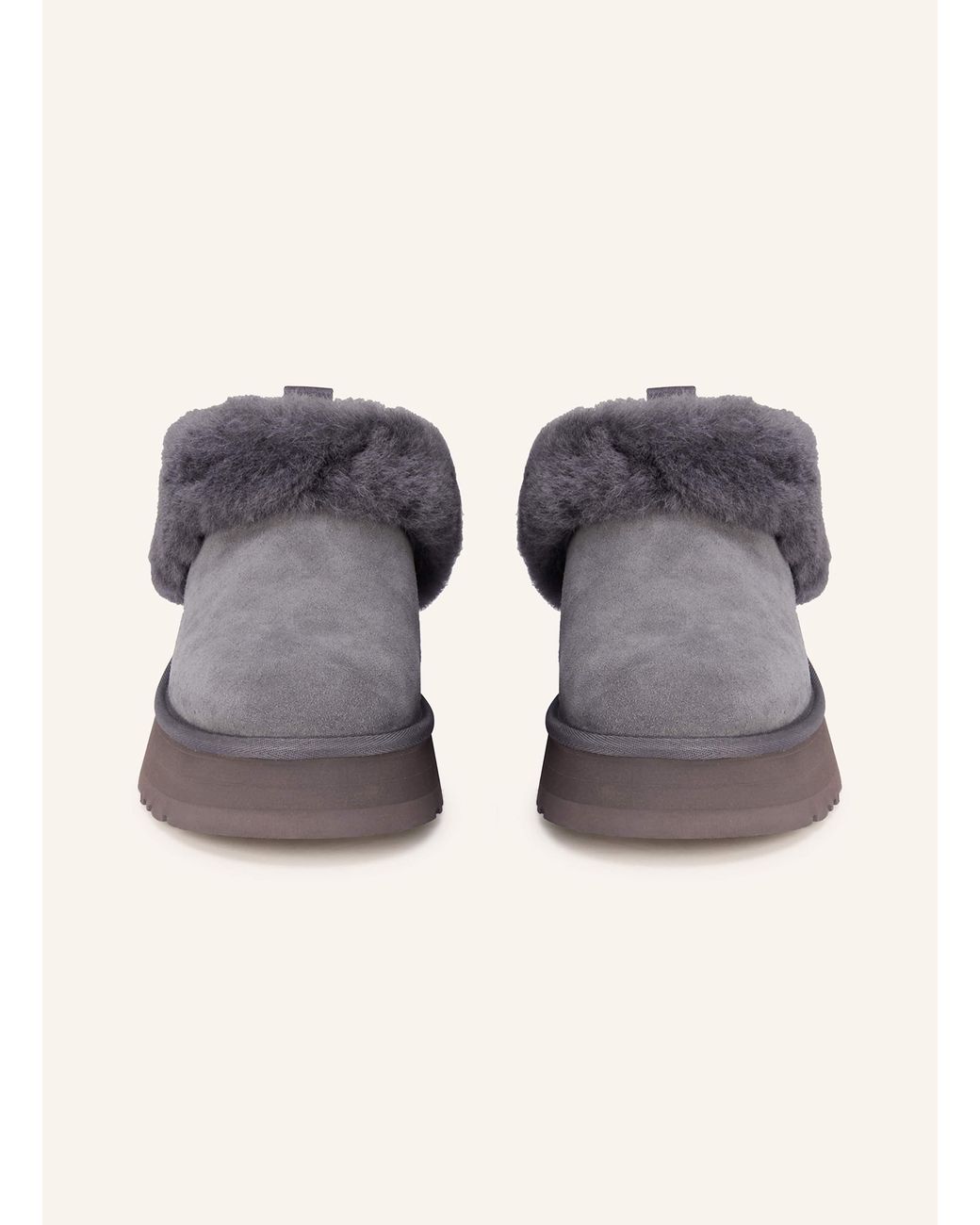 Ugg Gray Plateau-Mules TAZZELLE