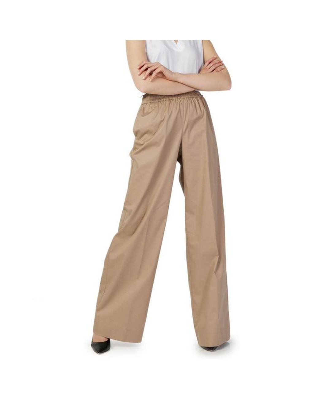 Sandro Ferrone Cotton Trousers in Beige (Natural) | Lyst