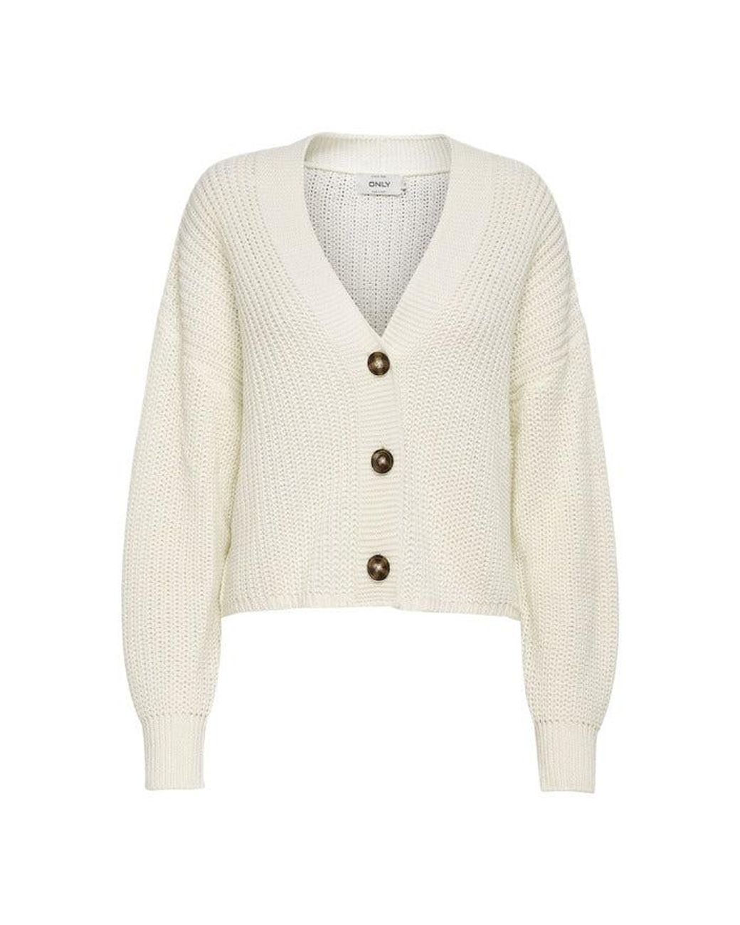 ONLY Cardigan in White | Lyst
