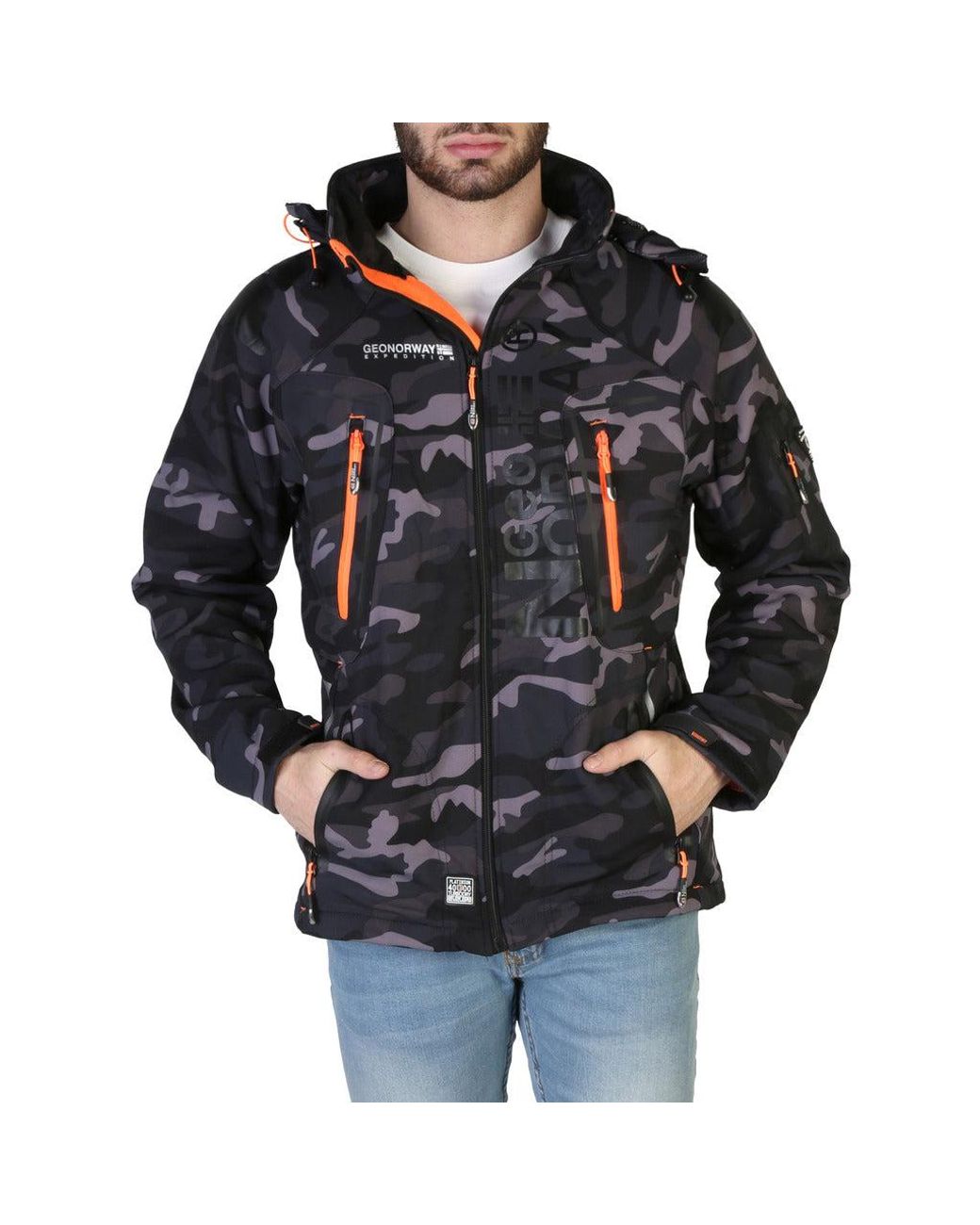 GEOGRAPHICAL NORWAY Techno-camo_man in Black for Men | Lyst