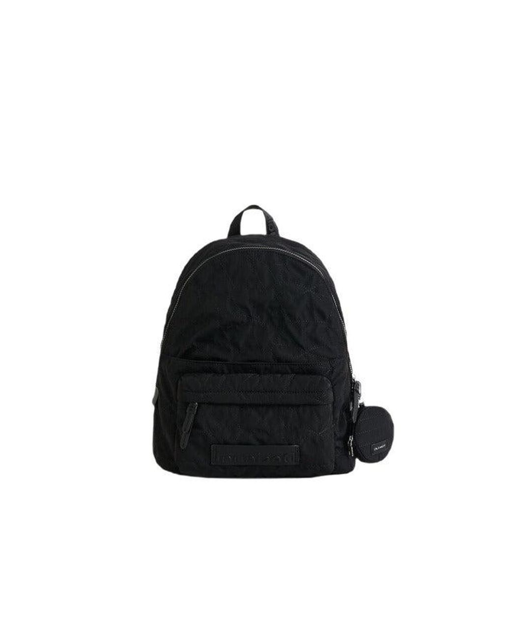 Desigual Synthetic Grey Rucksack Bag With Zipper in Black | Lyst
