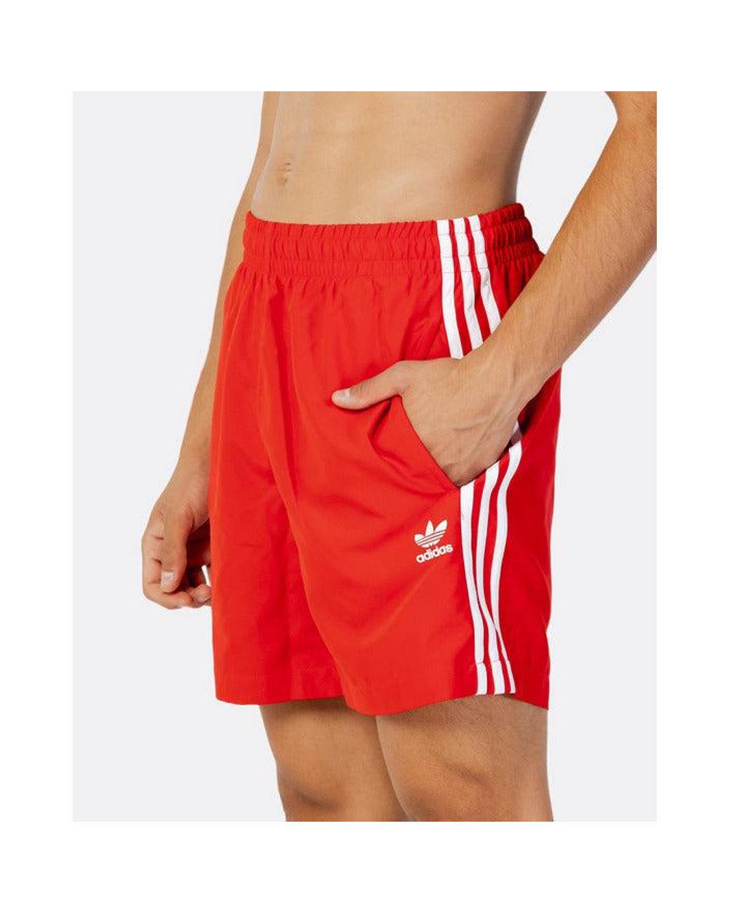 adidas Swimwear in Red for Men | Lyst