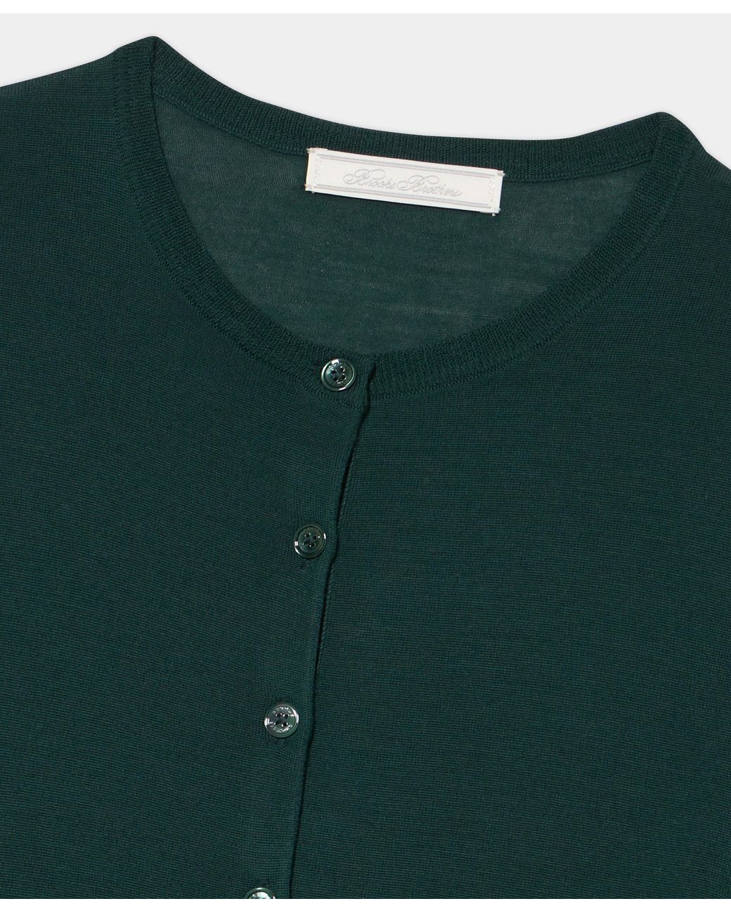 Brooks Brothers Green Relaxed Diamond Cardigan
