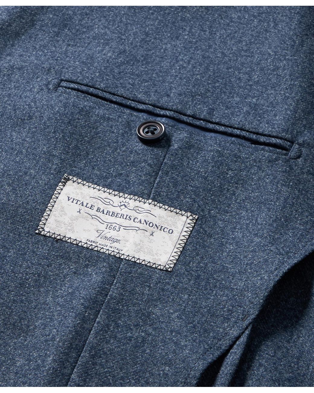 Brooks Brothers Blue Melange Wool Blend Blazer for men