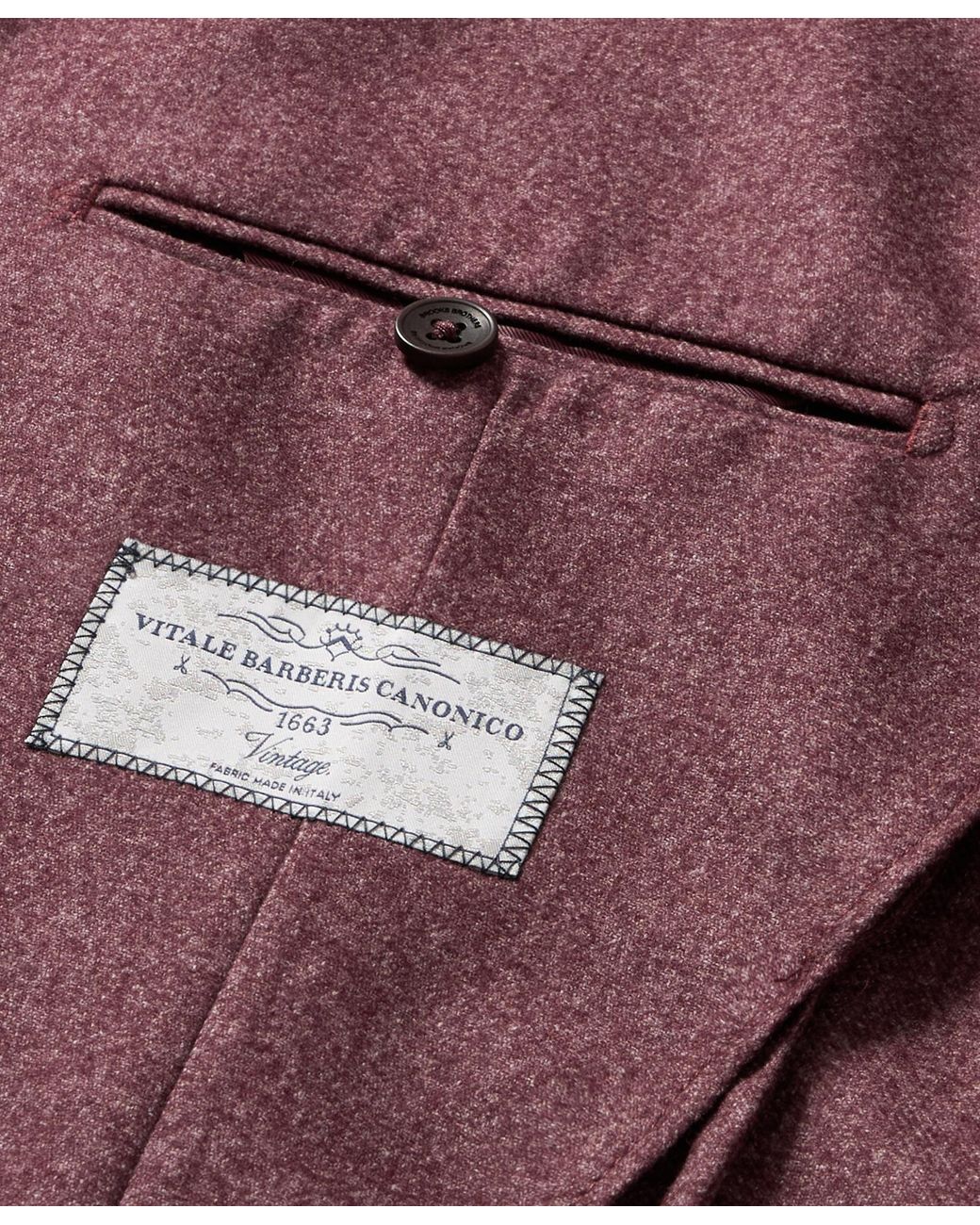 Brooks Brothers Purple Melange Wool Blend Blazer for men