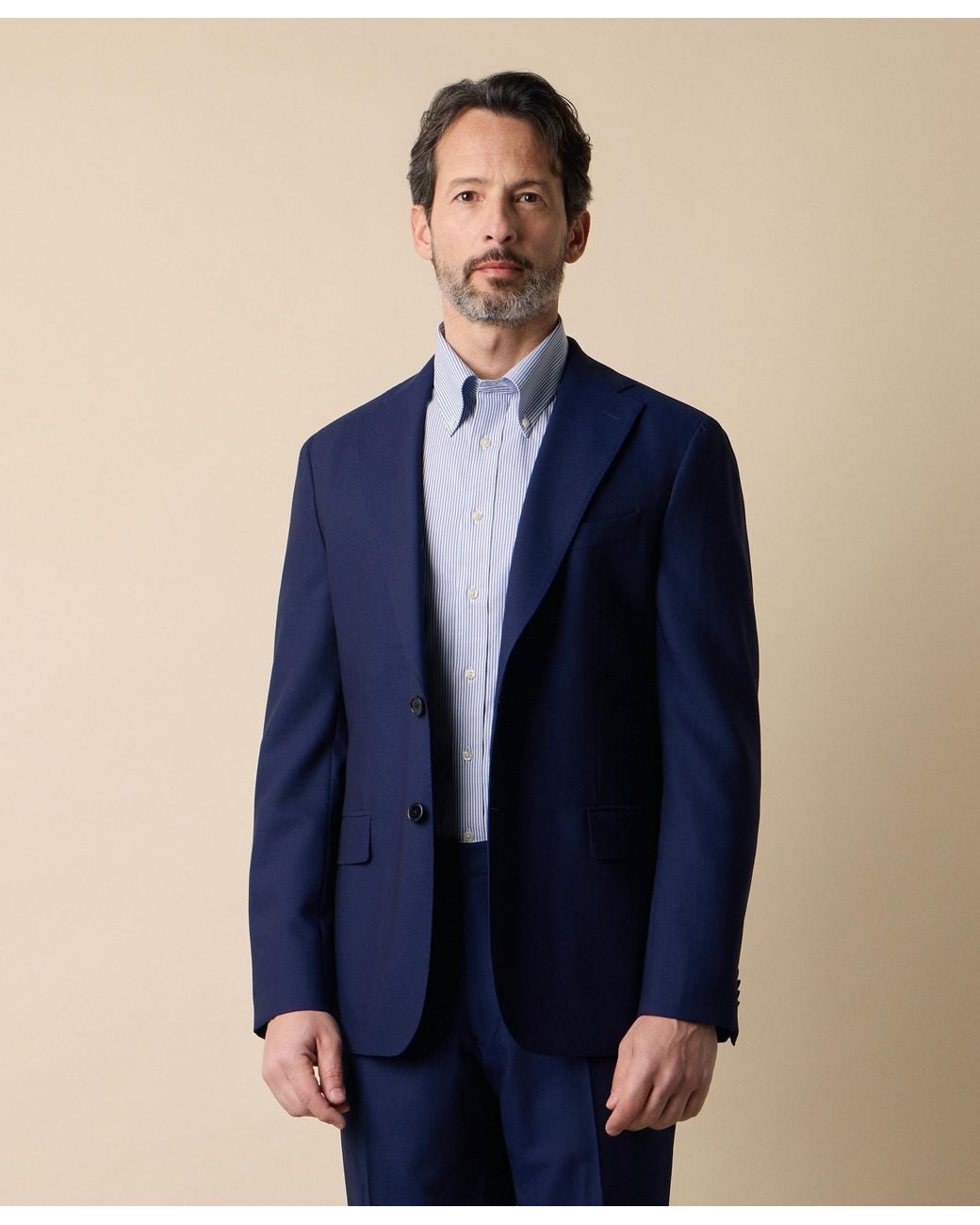 Brooks Brothers Blue Superfine Virgin Wool Suit for men