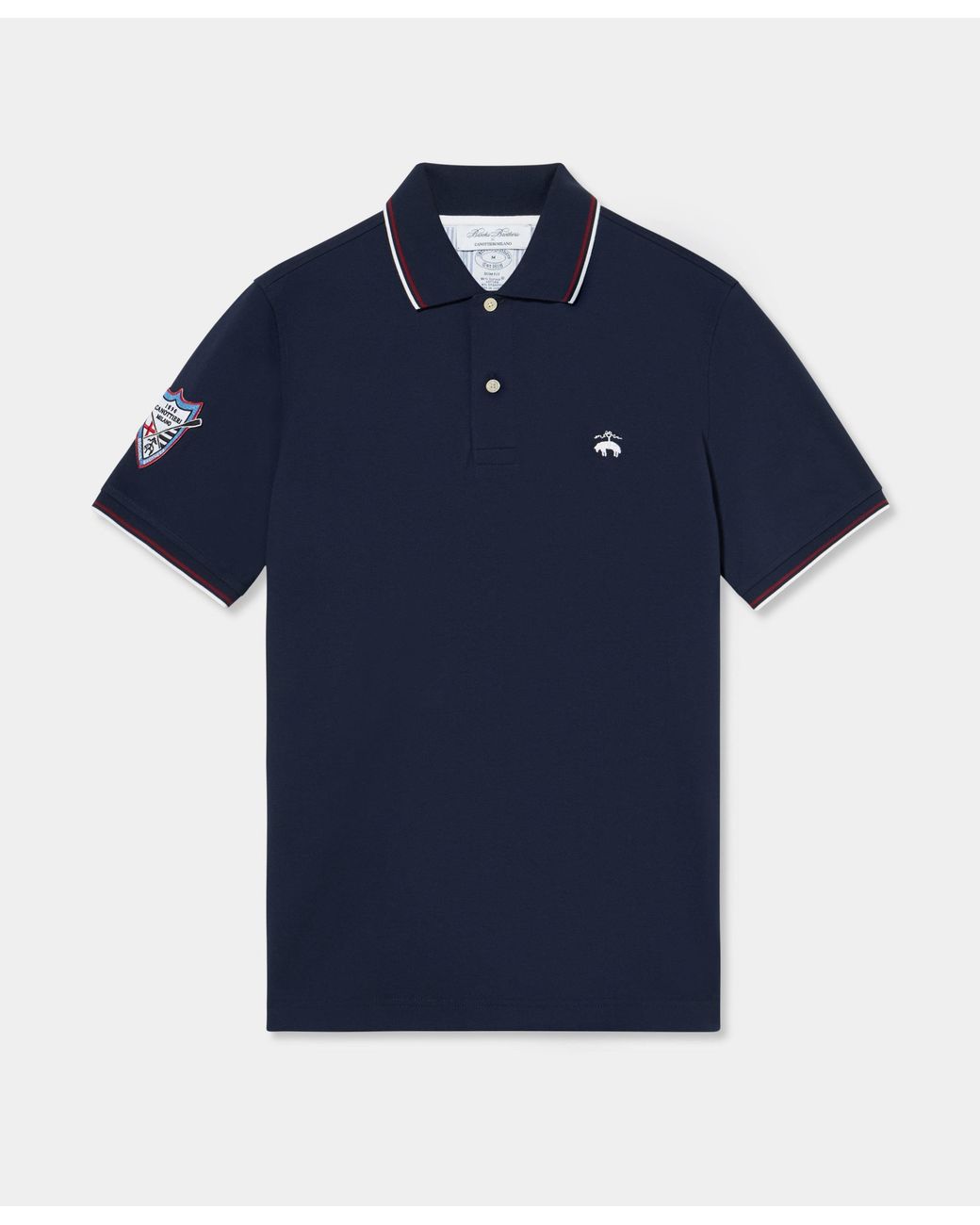 Brooks Brothers Blue Supima Cotton Piqué Polo for men