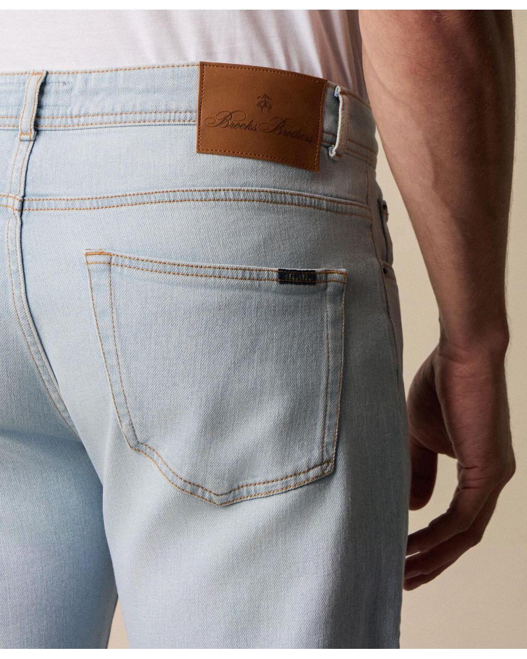 Brooks Brothers Blue 5-Pocket Denim Pants for men