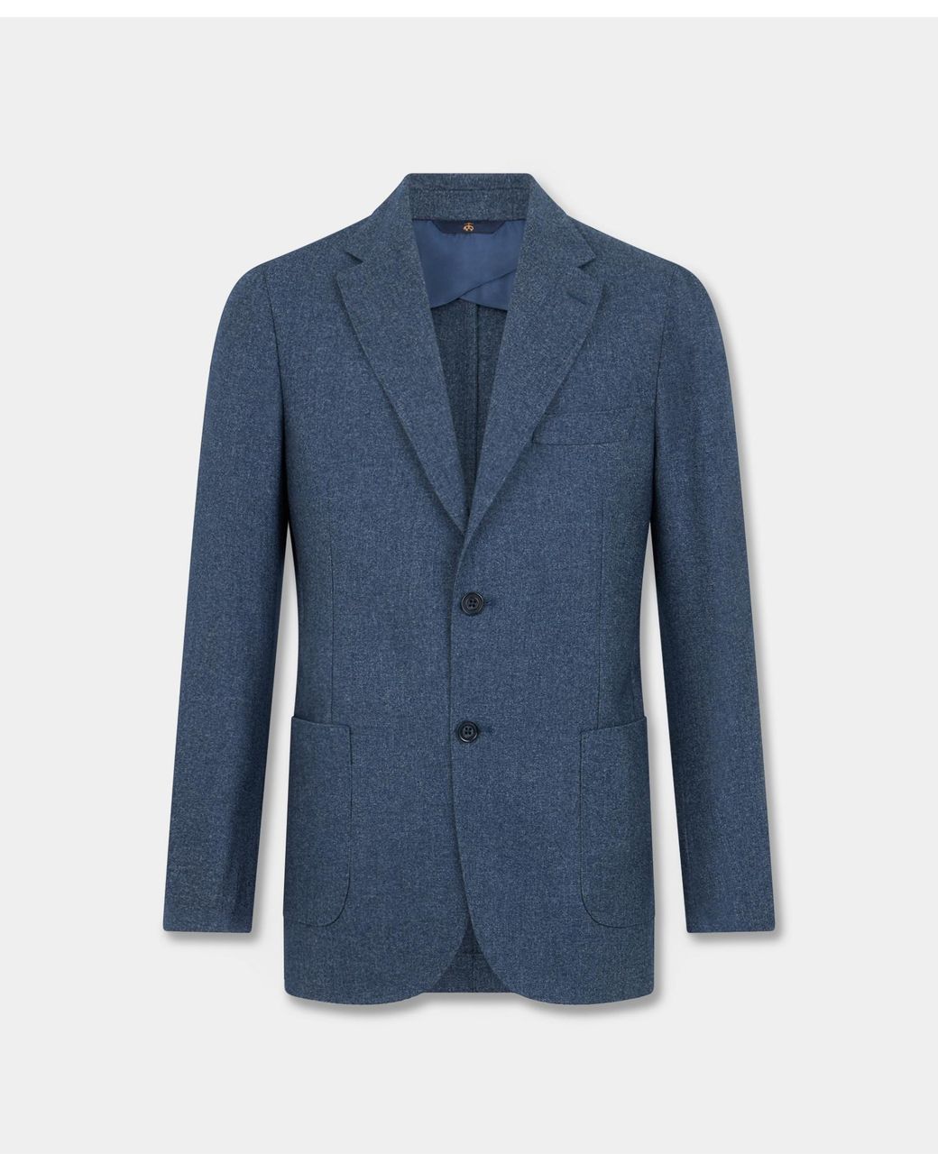 Brooks Brothers Blue Melange Wool Blend Blazer for men