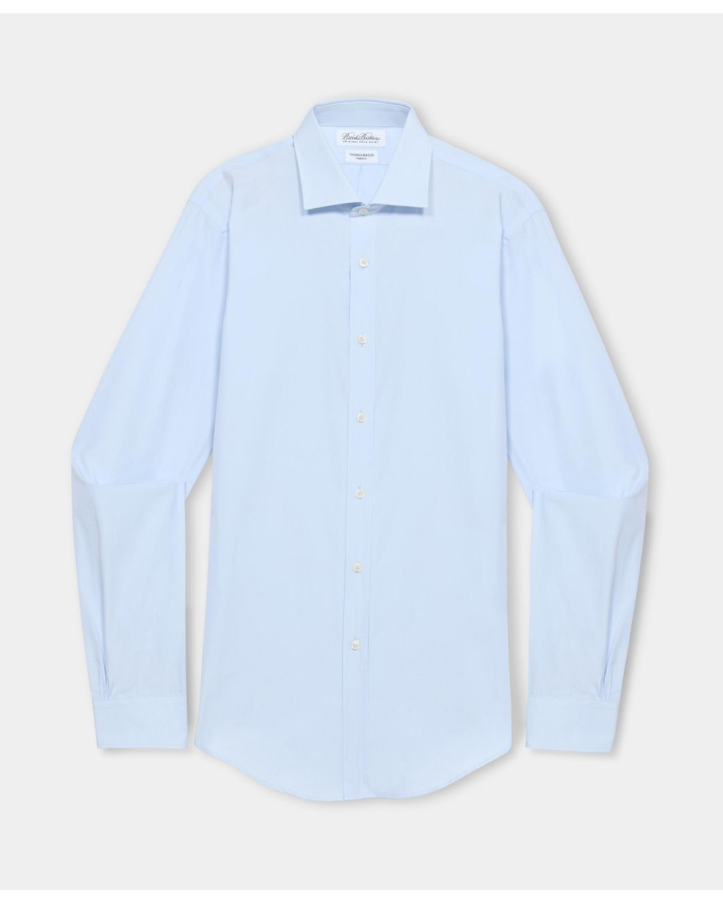 Brooks Brothers Blue Slim Fit Shirt With London Collar for men