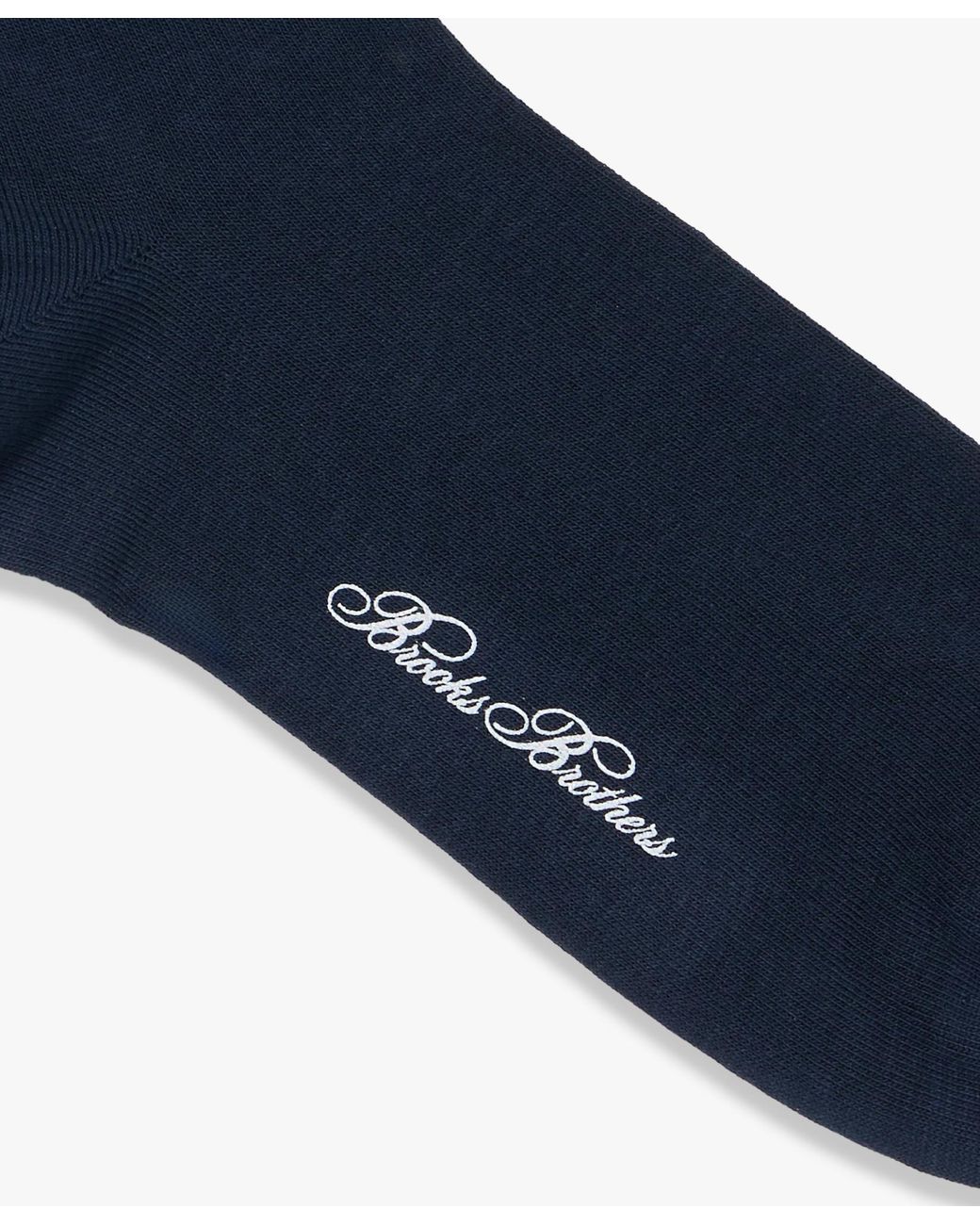 Brooks Brothers Blue Mid-Calf Cotton Socks for men