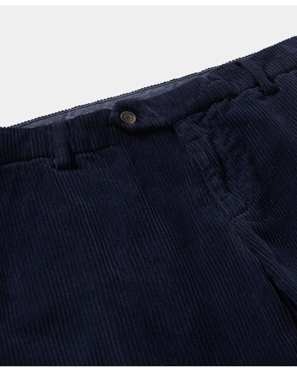 Brooks Brothers Blue Regular Fit Cotton Corduroy Chino for men
