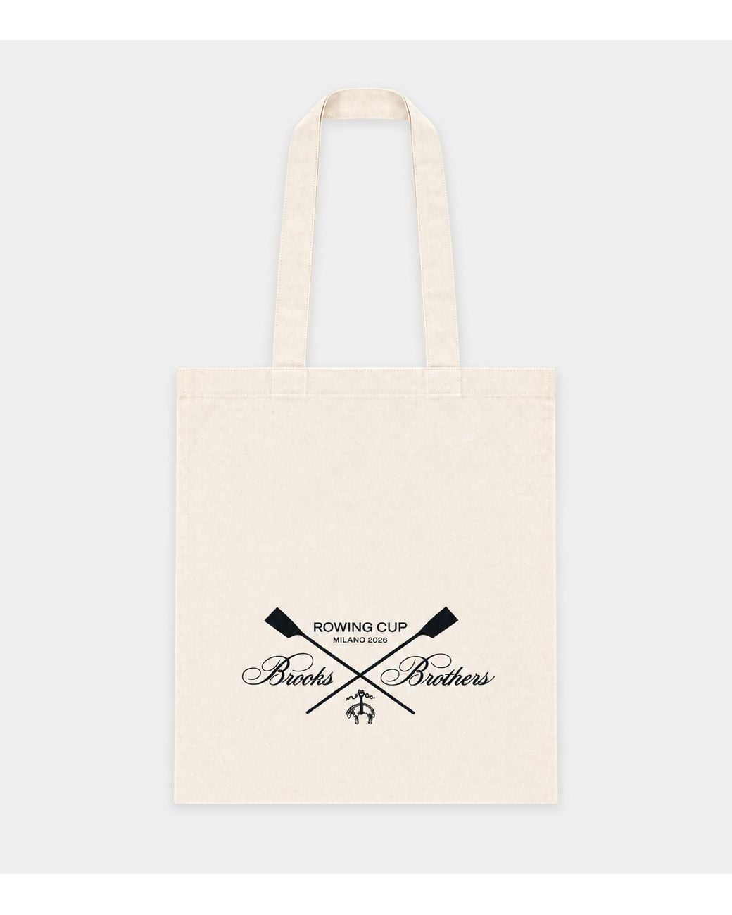 Brooks Brothers Blue Printed Cotton Tote Bag for men