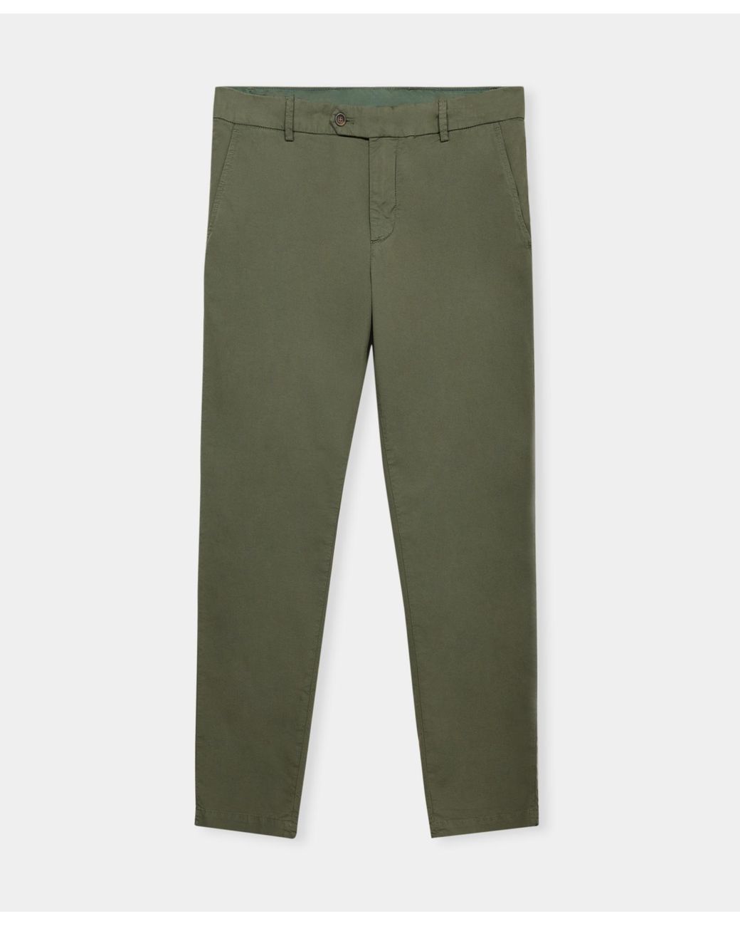 Brooks Brothers Green Stretch Cotton Micro-Pattern Chino for men