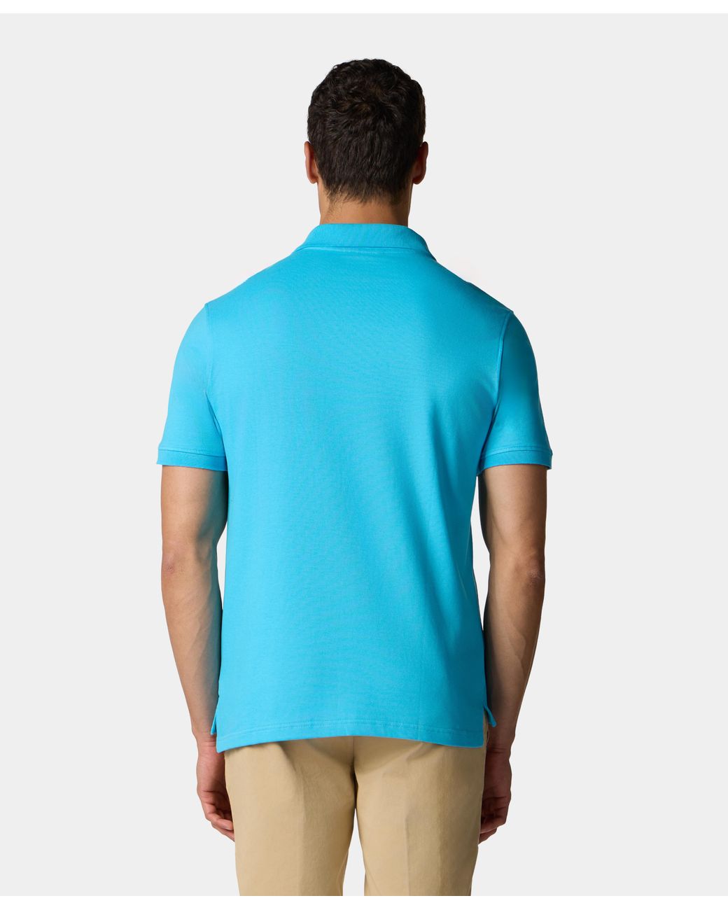 Brooks Brothers Blue Cotton Piqué Polo for men