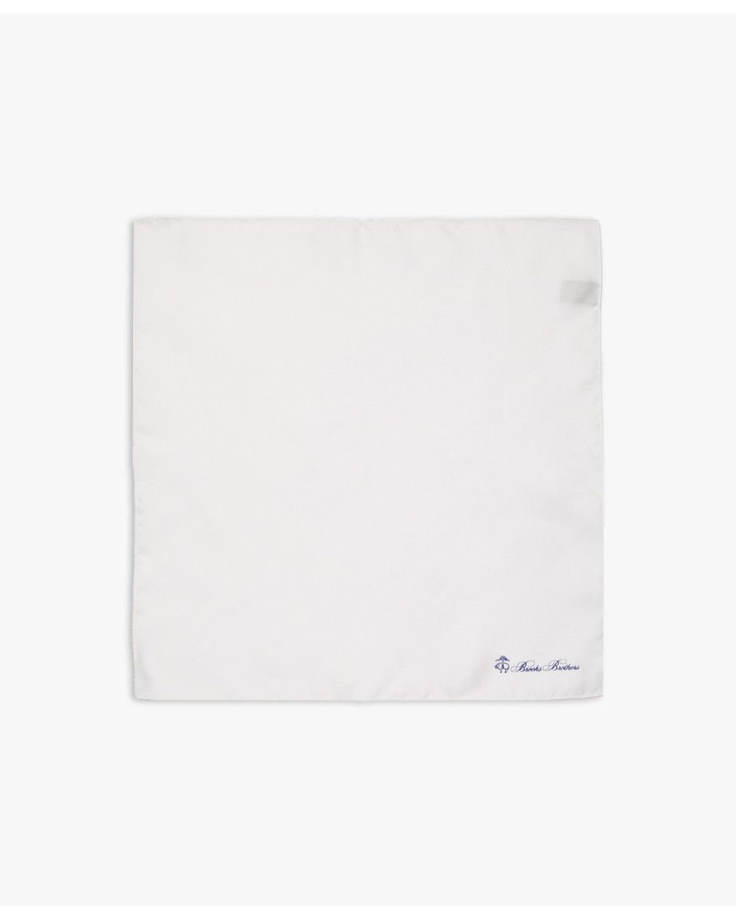 Brooks Brothers White Silk Pocket Square for men
