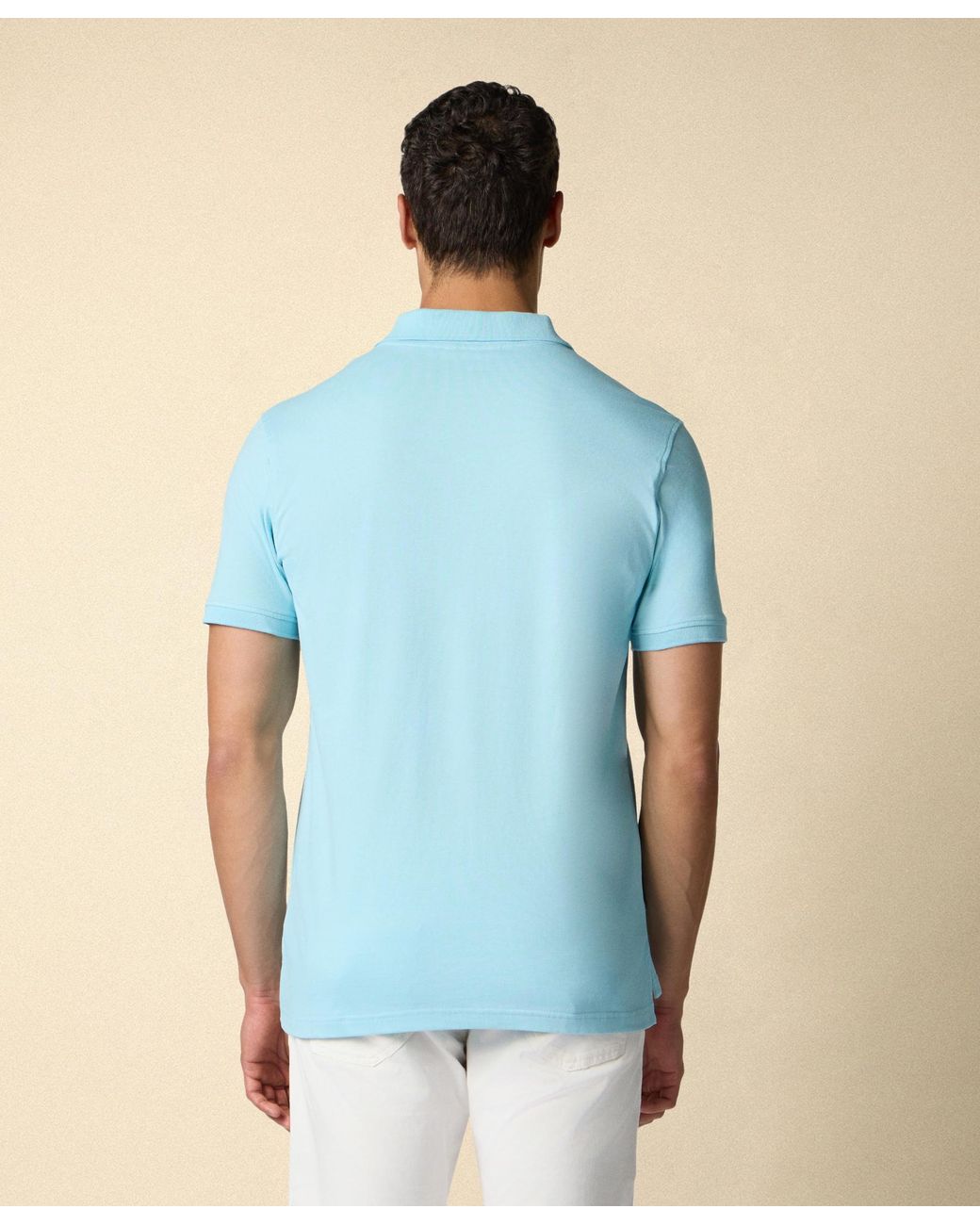 Brooks Brothers Blue Cotton Piqué Polo for men