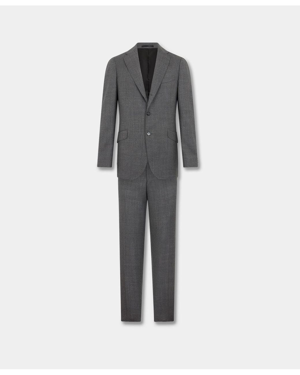 Brooks Brothers Gray Sharkskin Wool Suit for men