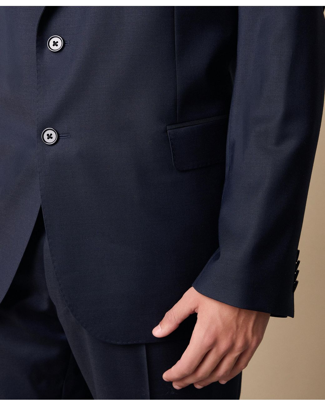 Brooks Brothers Blue Virgin Wool Blend Comfort Blazer for men