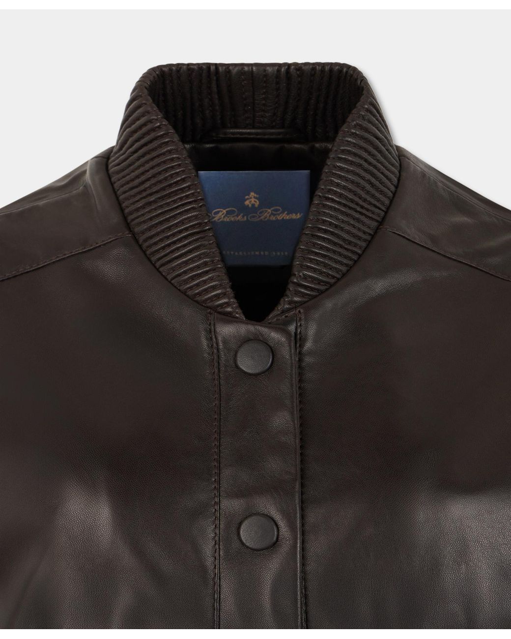 Brooks Brothers Black Suede Bomber Jacket