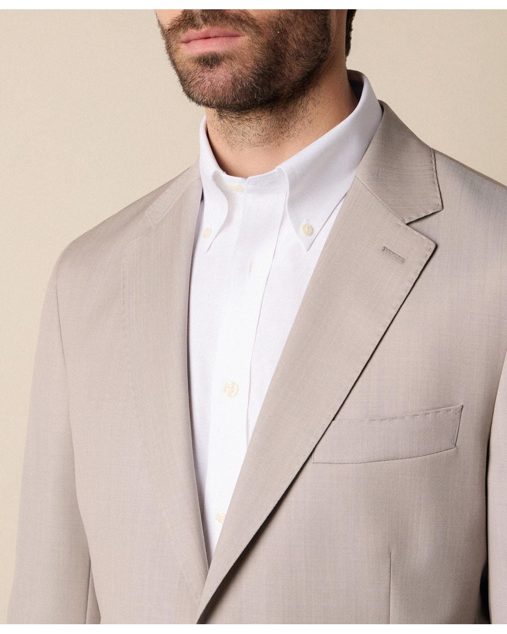Brooks Brothers Gray Twill Virgin Wool Blazer for men