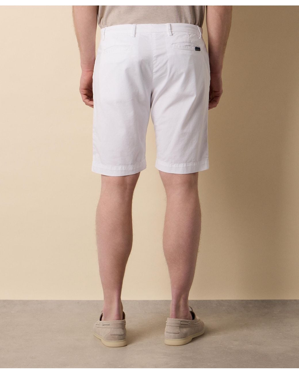 Brooks Brothers White Classic Cotton Shorts for men